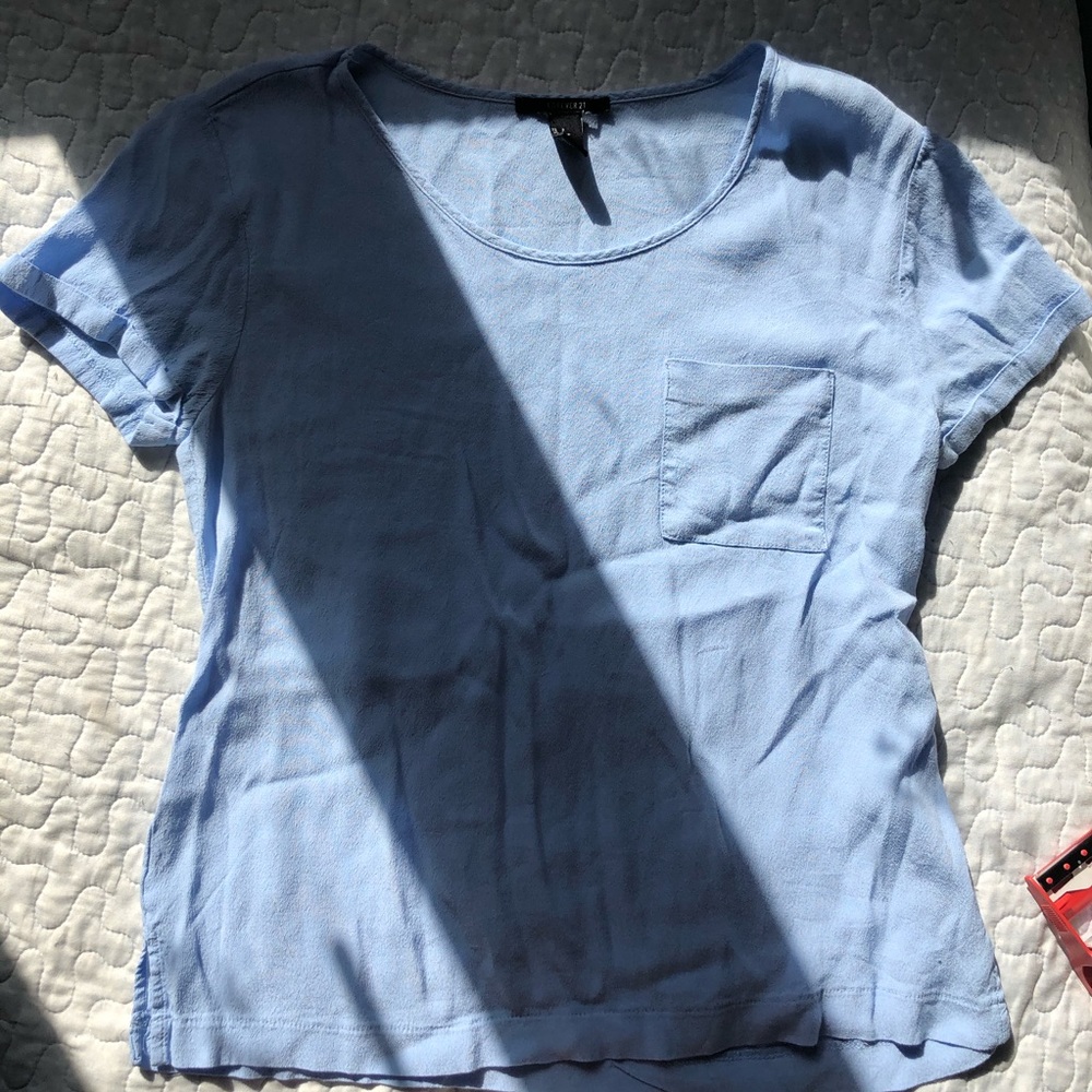 blue shirt